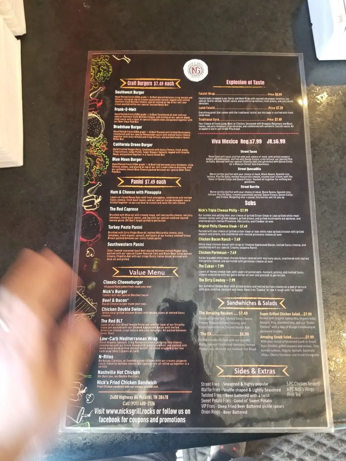 Menu 4