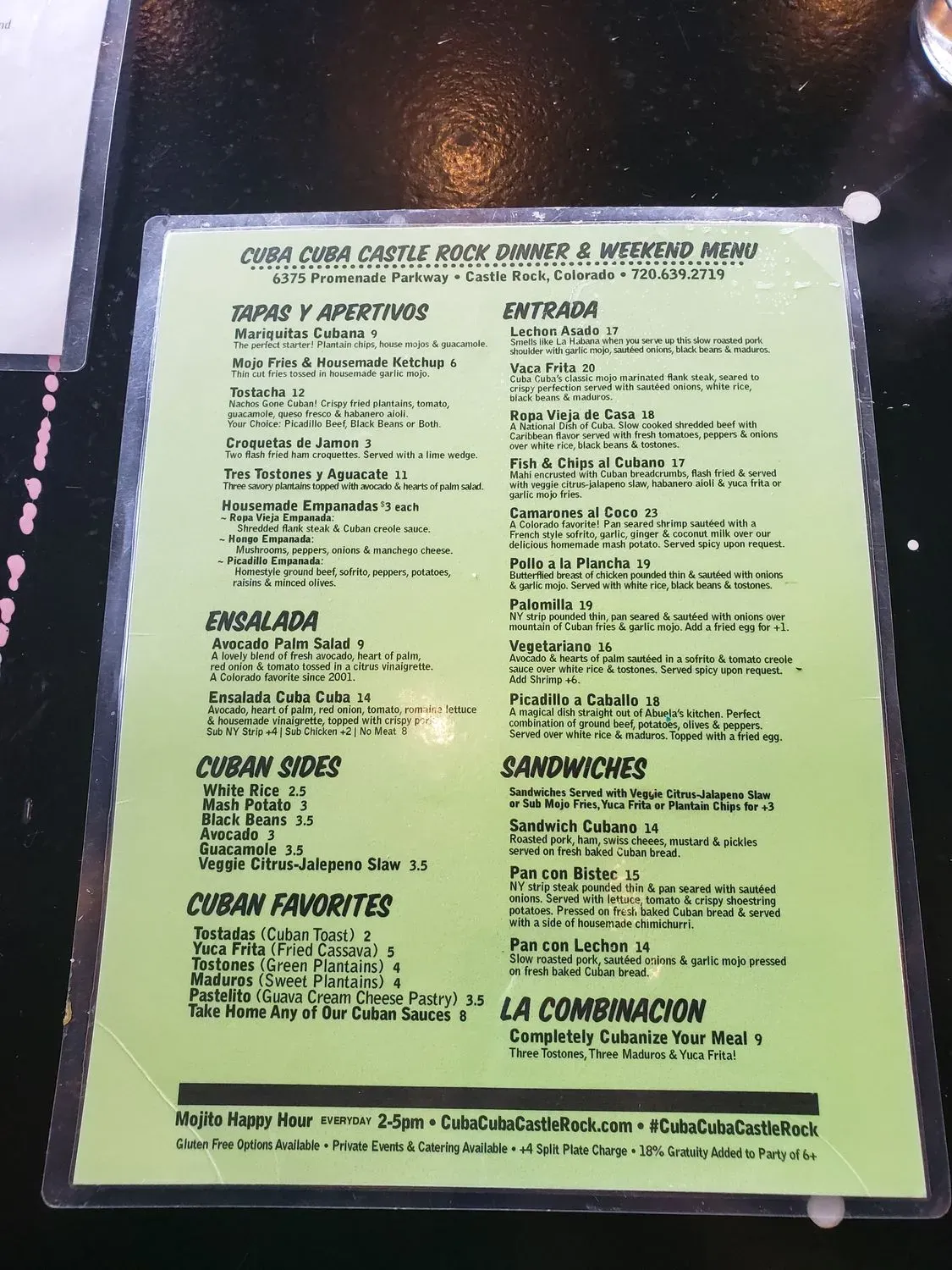 Menu 5