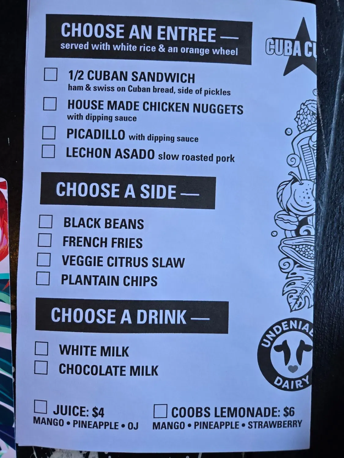 Menu 4