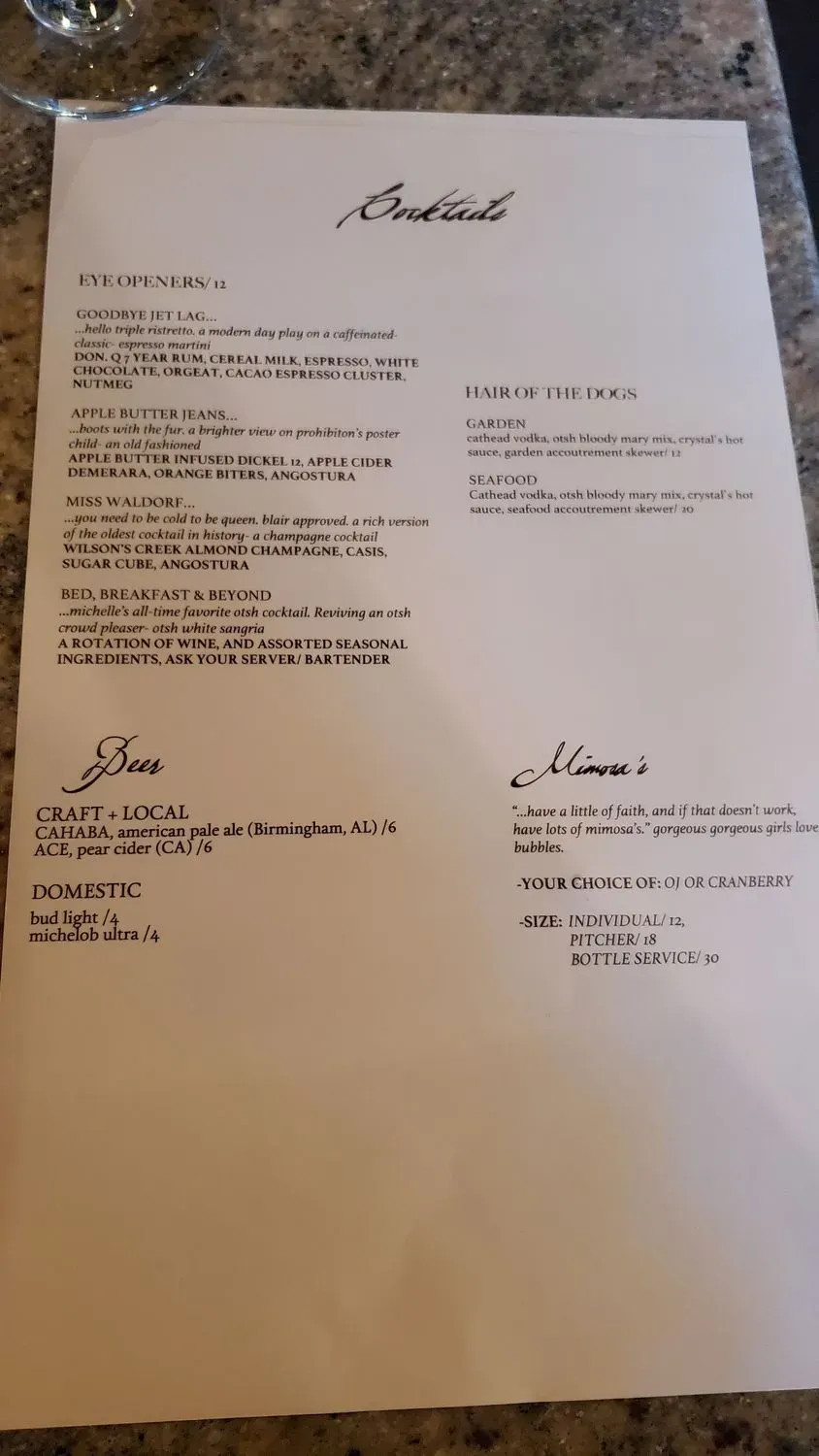 Menu 2