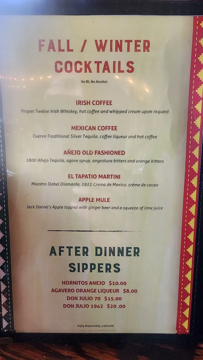 Menu 5