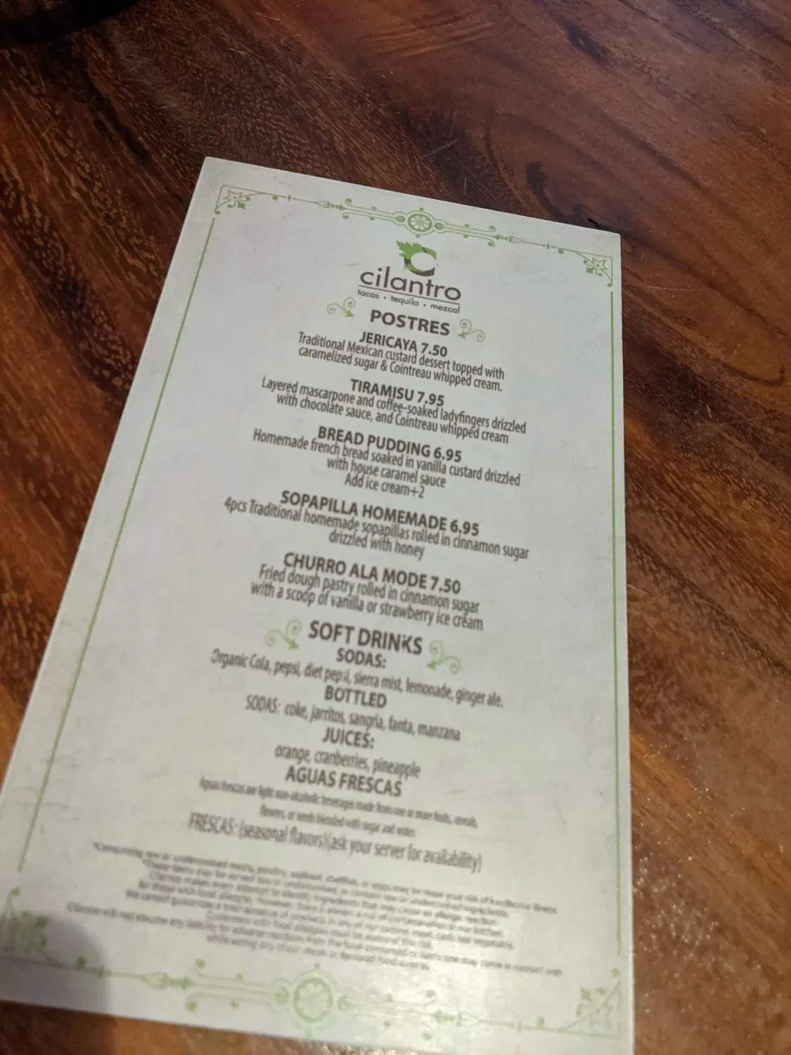 Menu 6