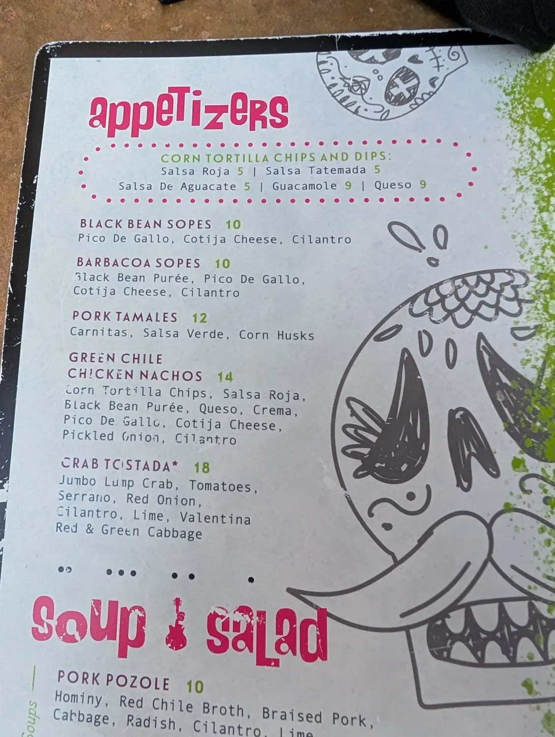 Menu 5