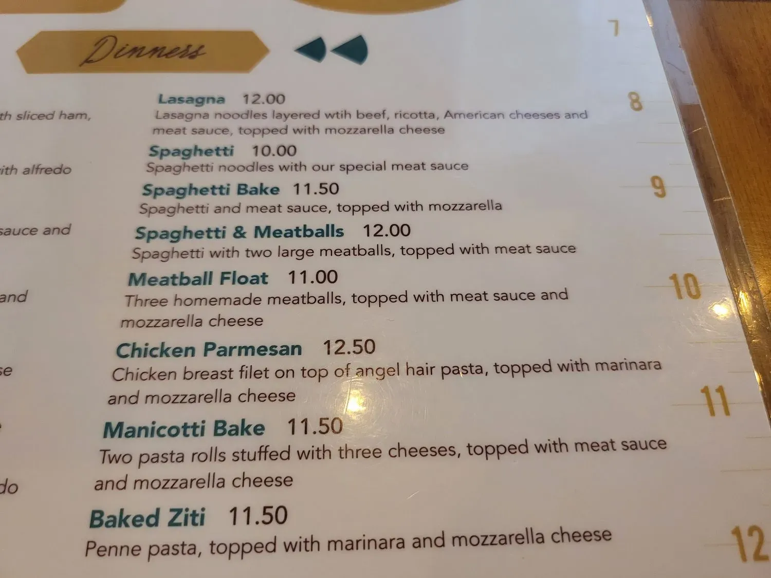 Menu 5