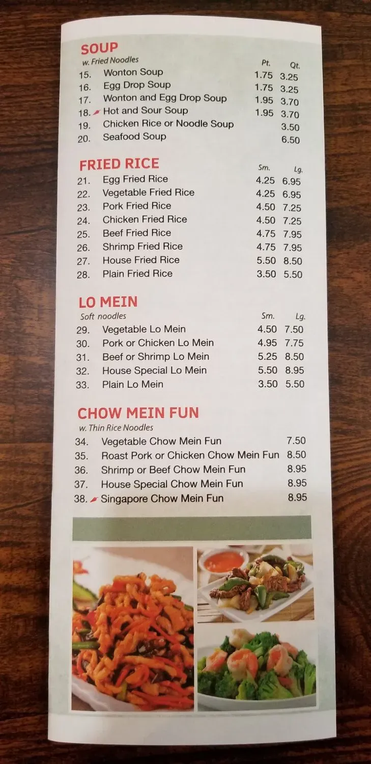 Menu 5