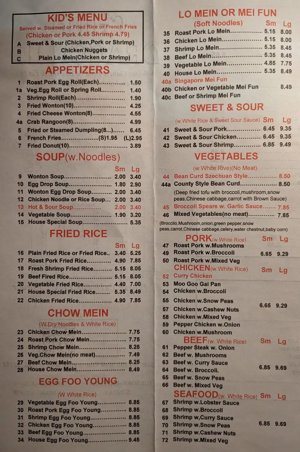 Menu 2