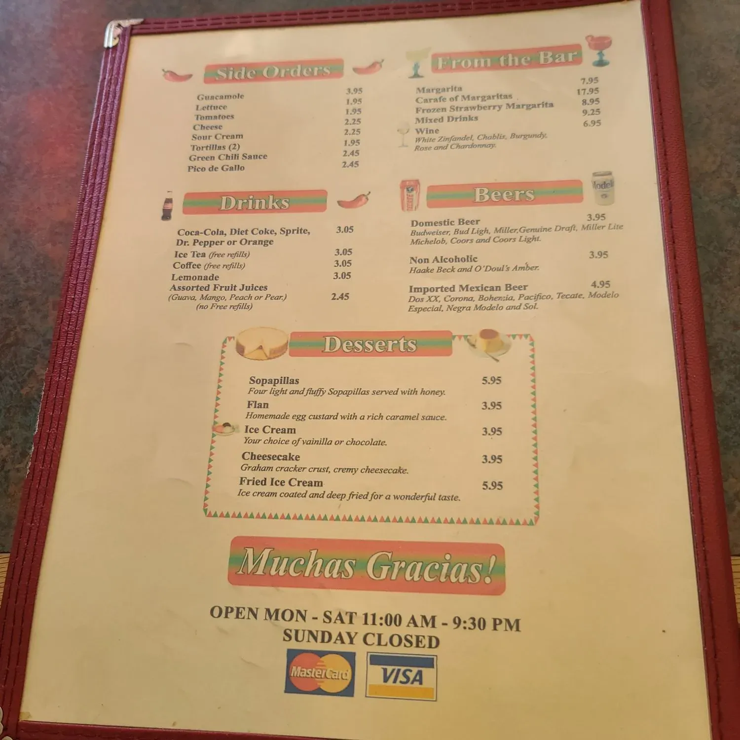 Menu 5