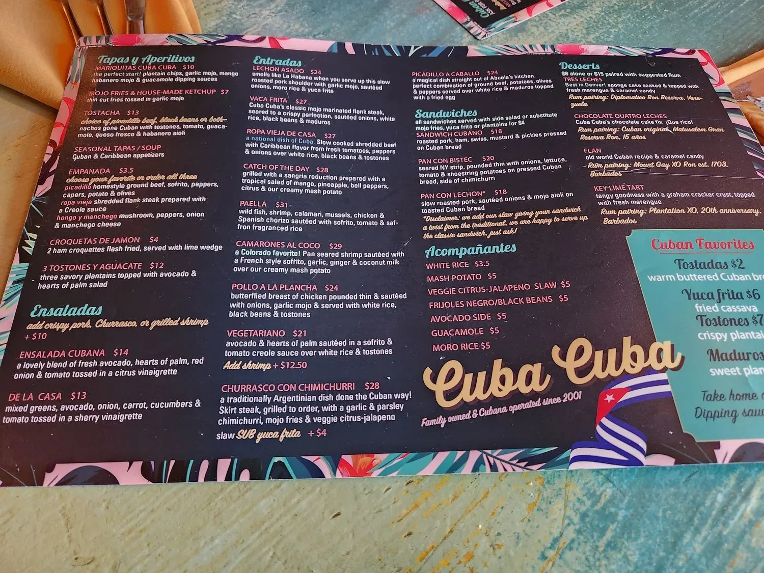 Menu 5