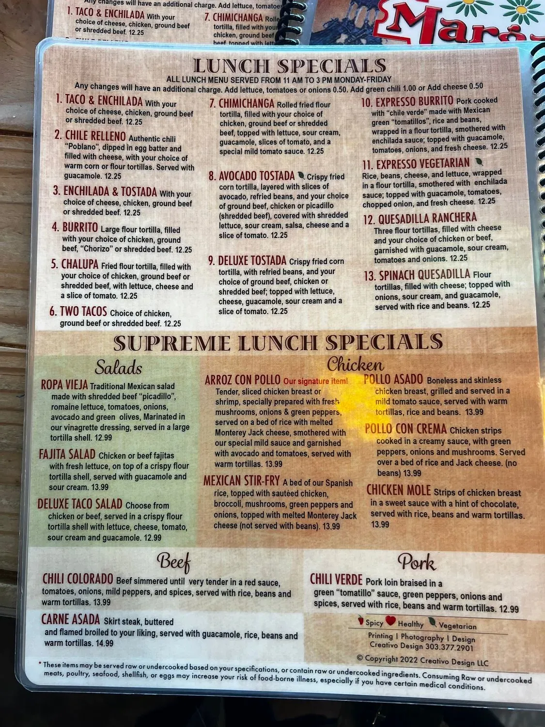 Menu 2