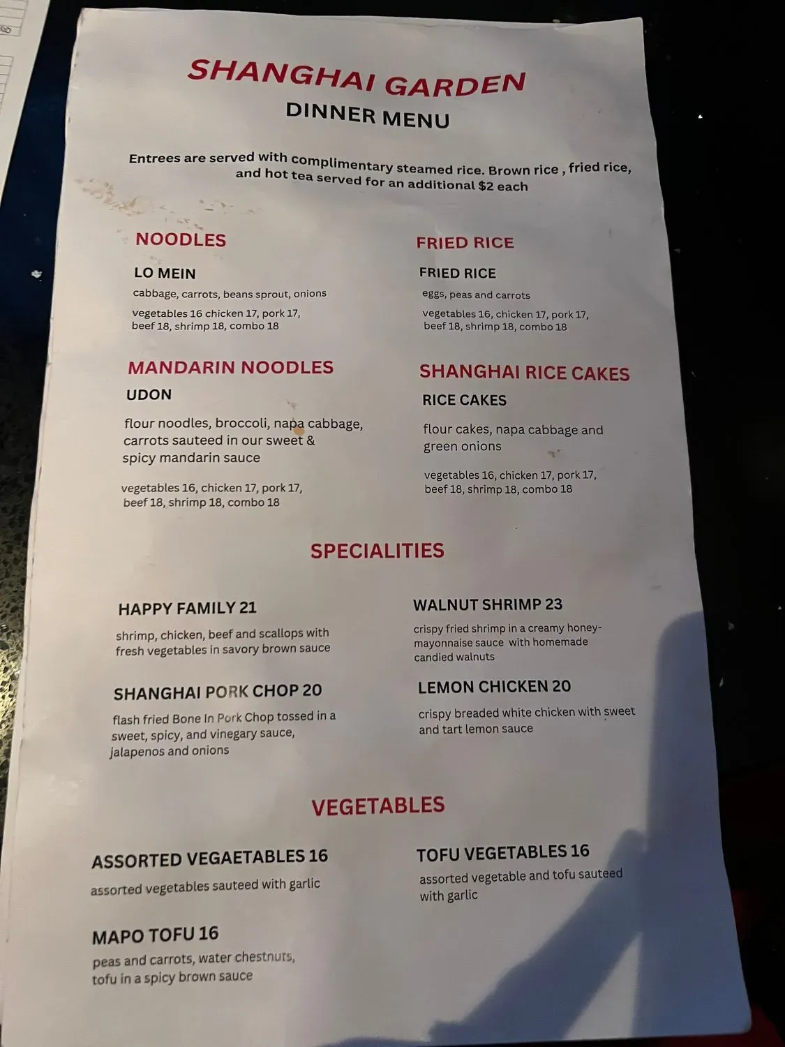 Menu 5