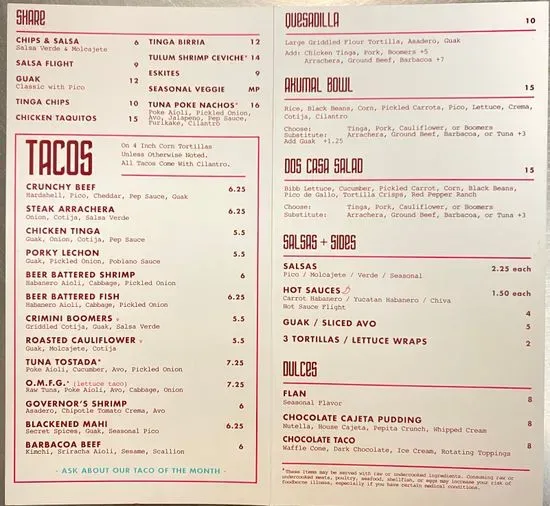 Menu 1