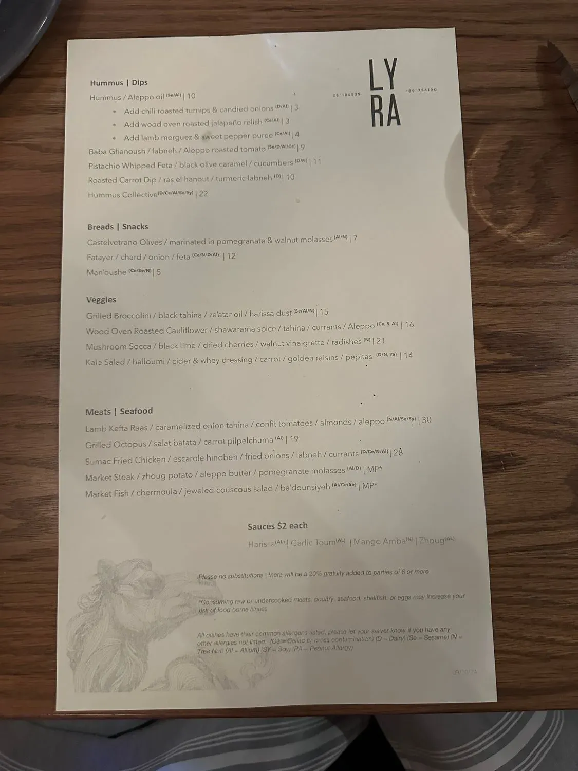 Menu 5