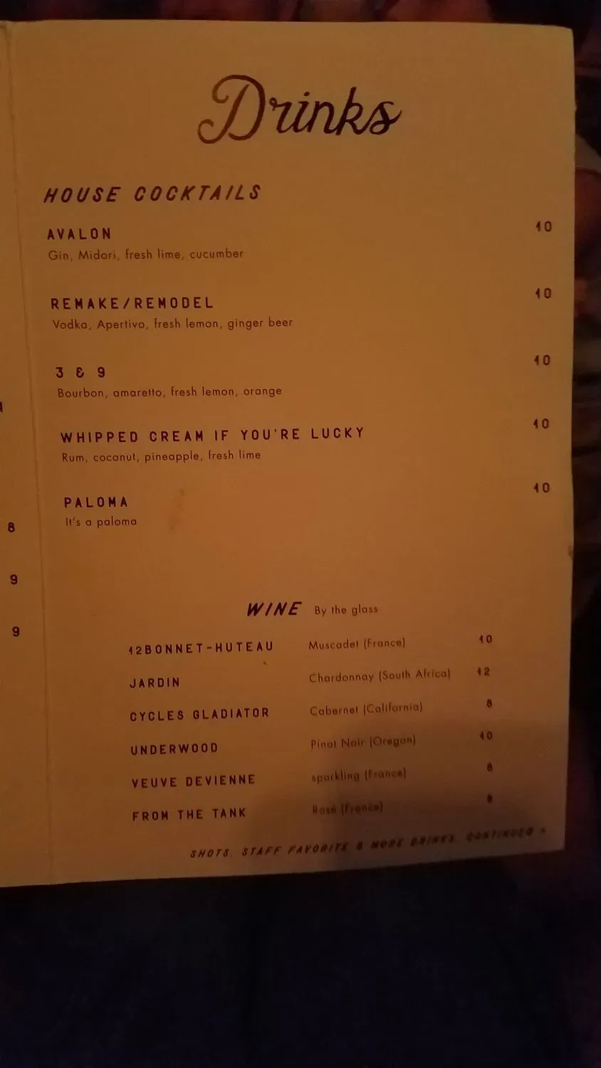 Menu 1