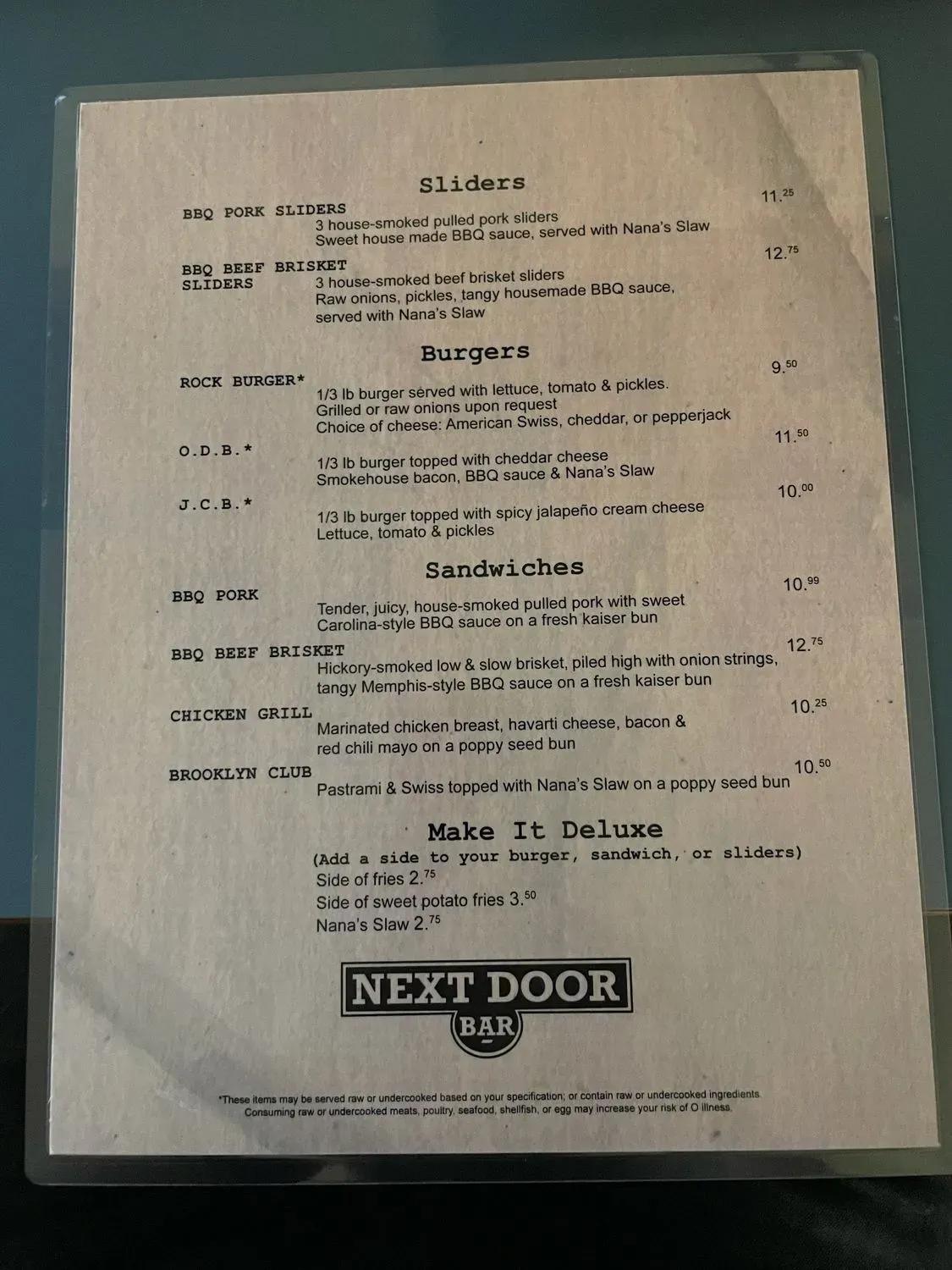 Menu 1