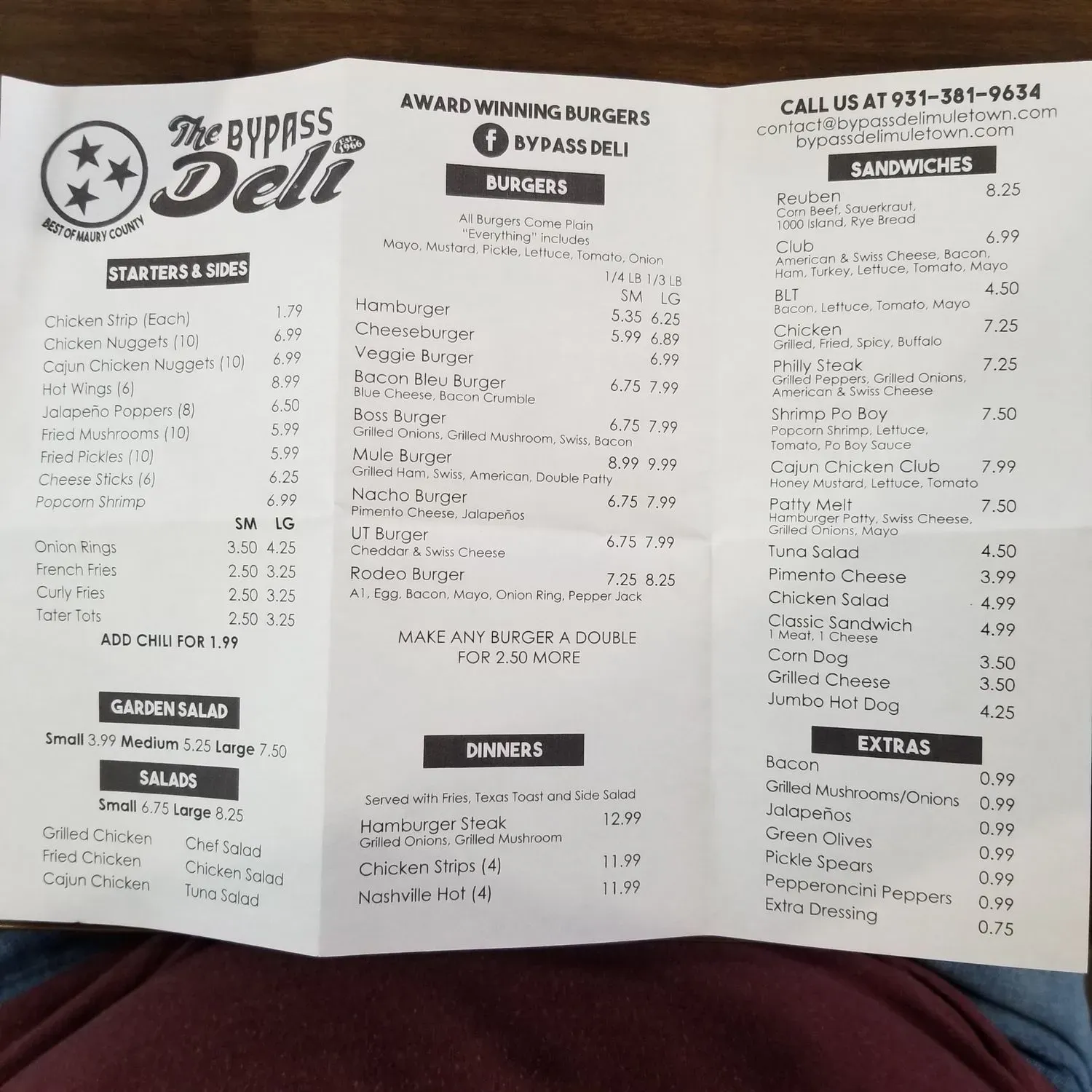 Menu 1