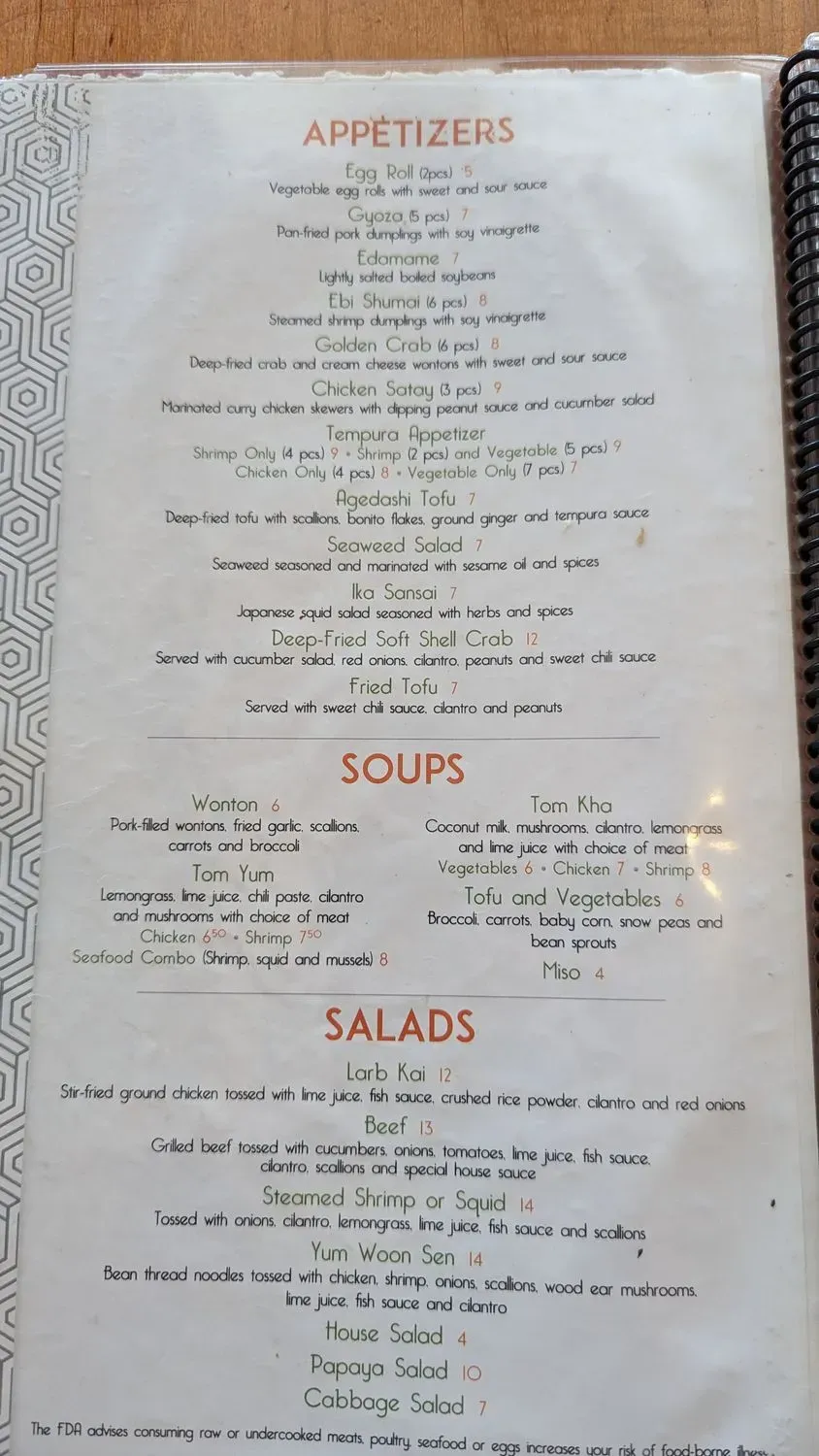 Menu 6