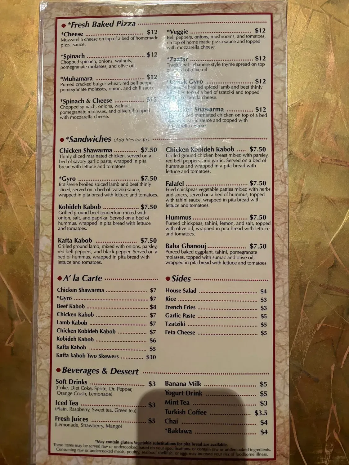 Menu 3