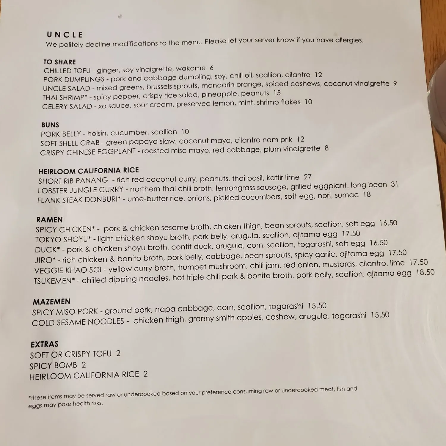 Menu 6