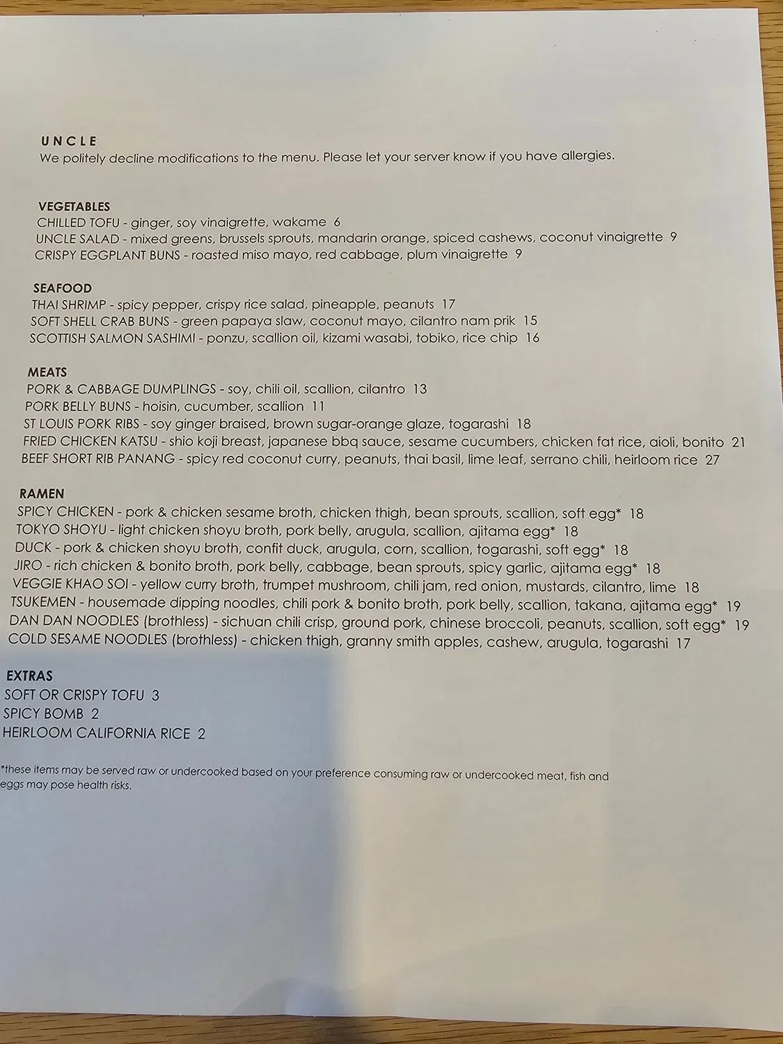 Menu 1