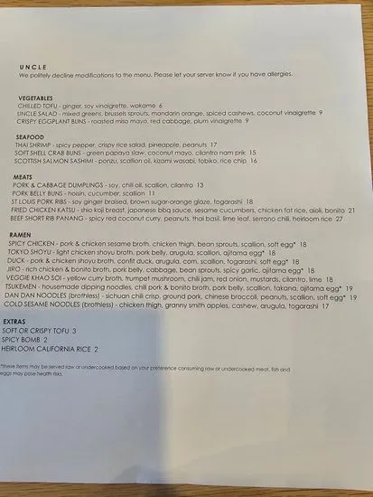 Menu 1