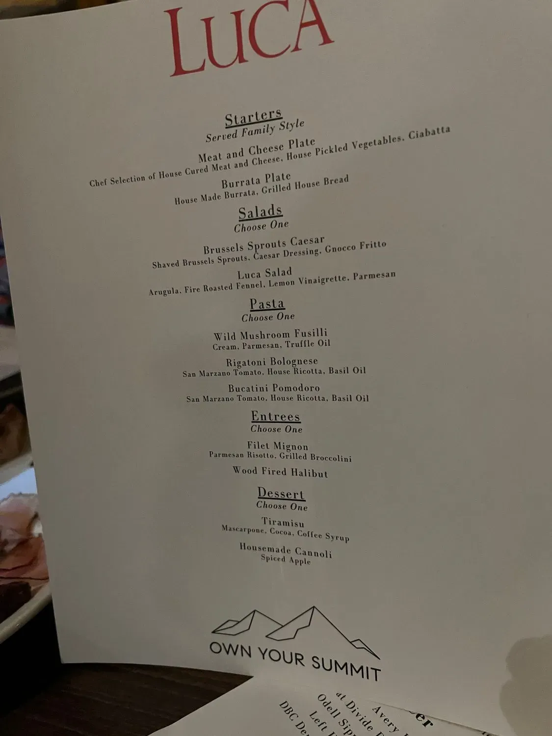 Menu 2