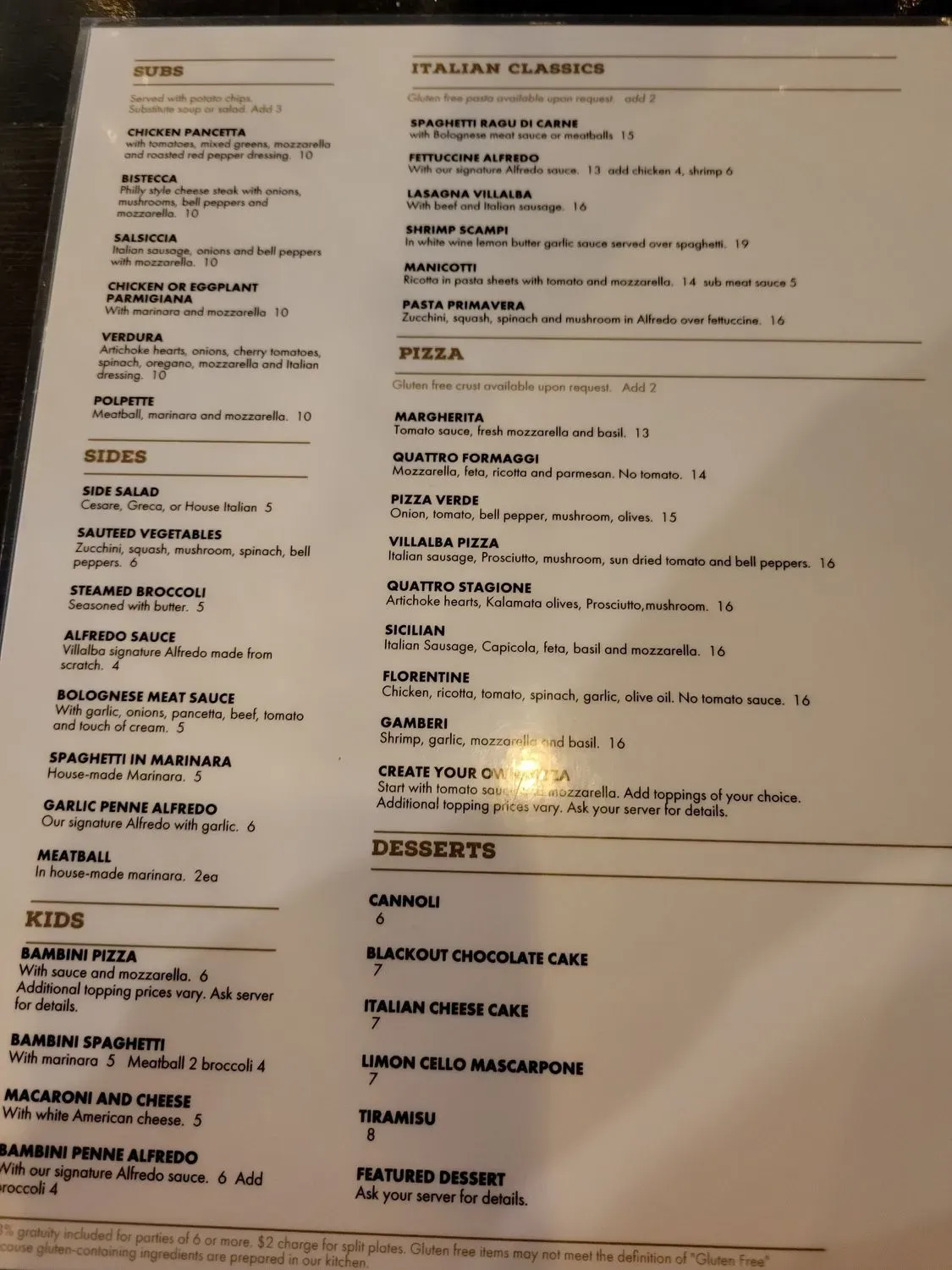 Menu 5