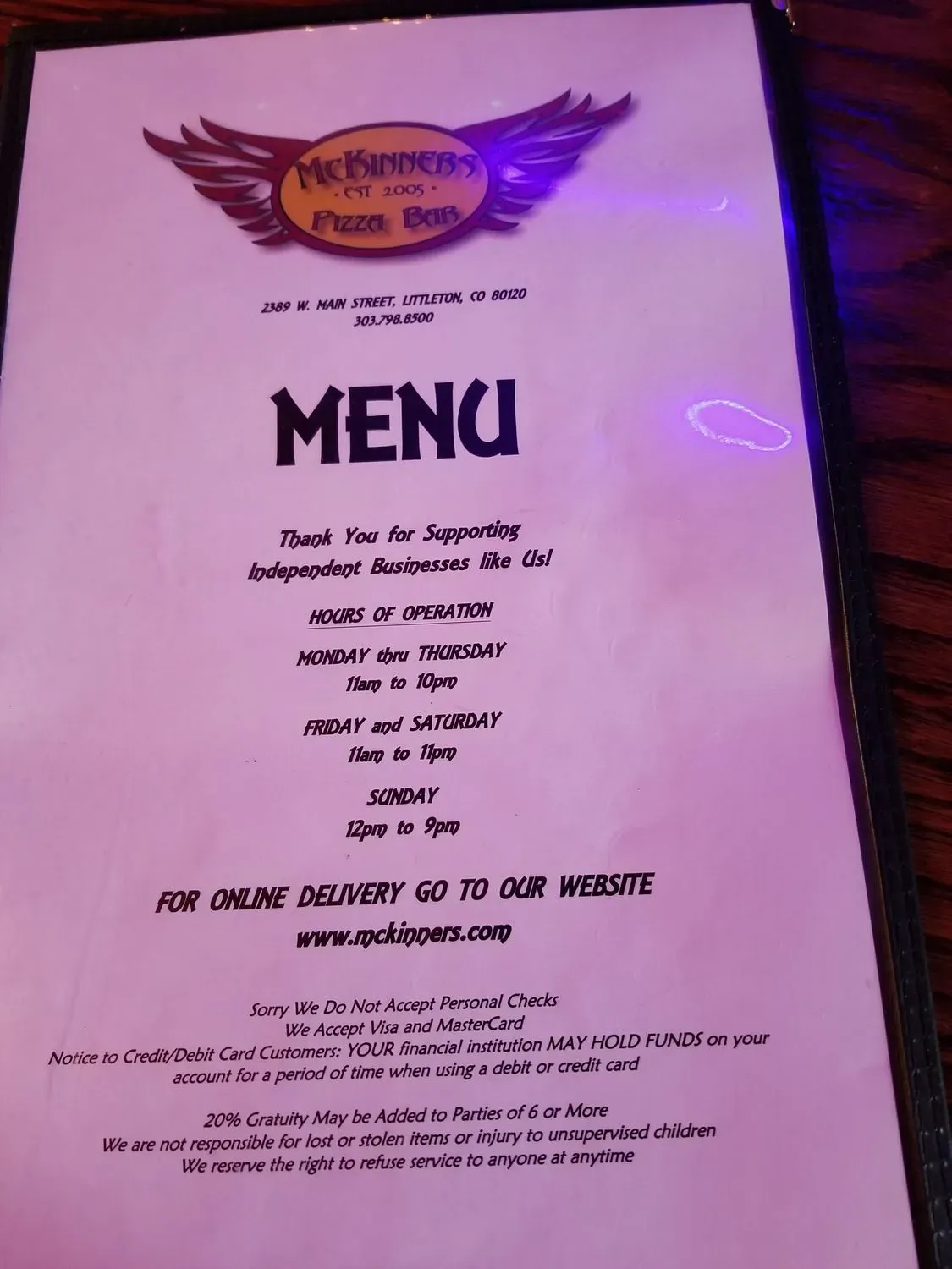 Menu 2