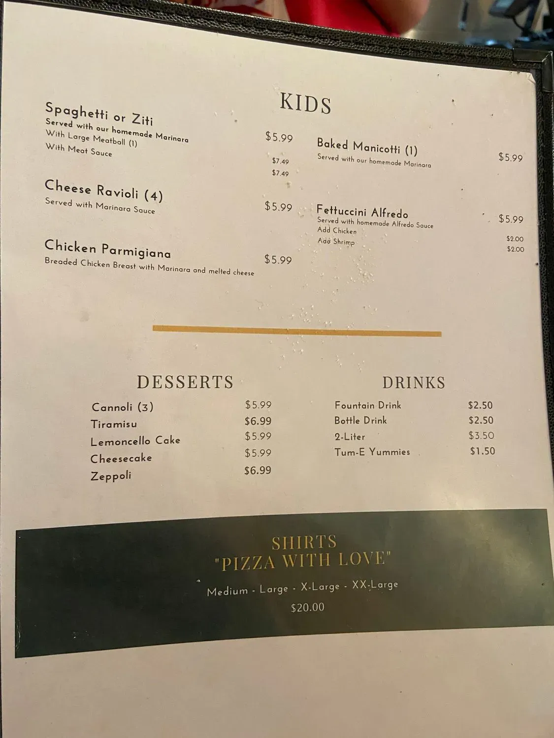 Menu 5