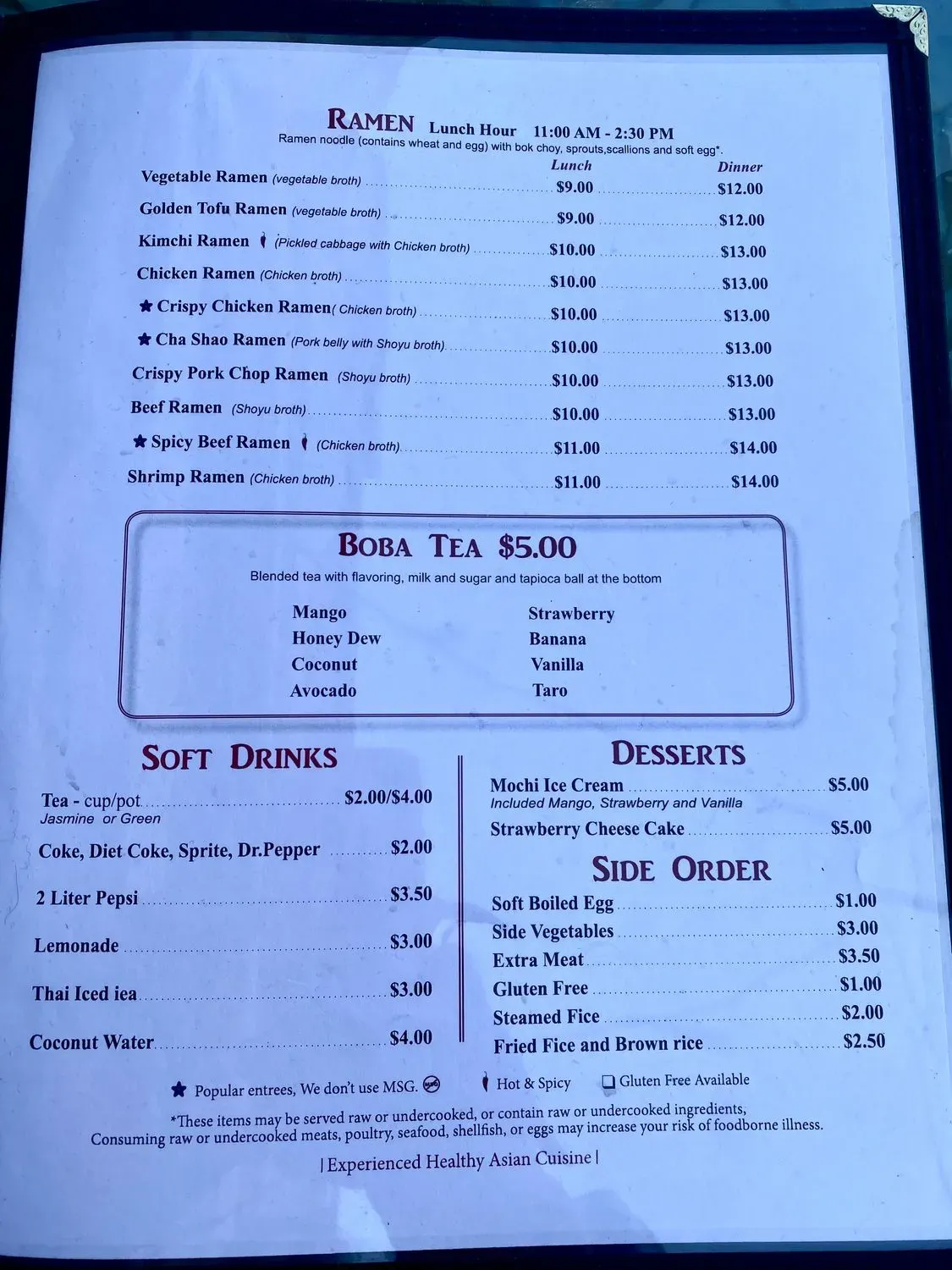 Menu 4