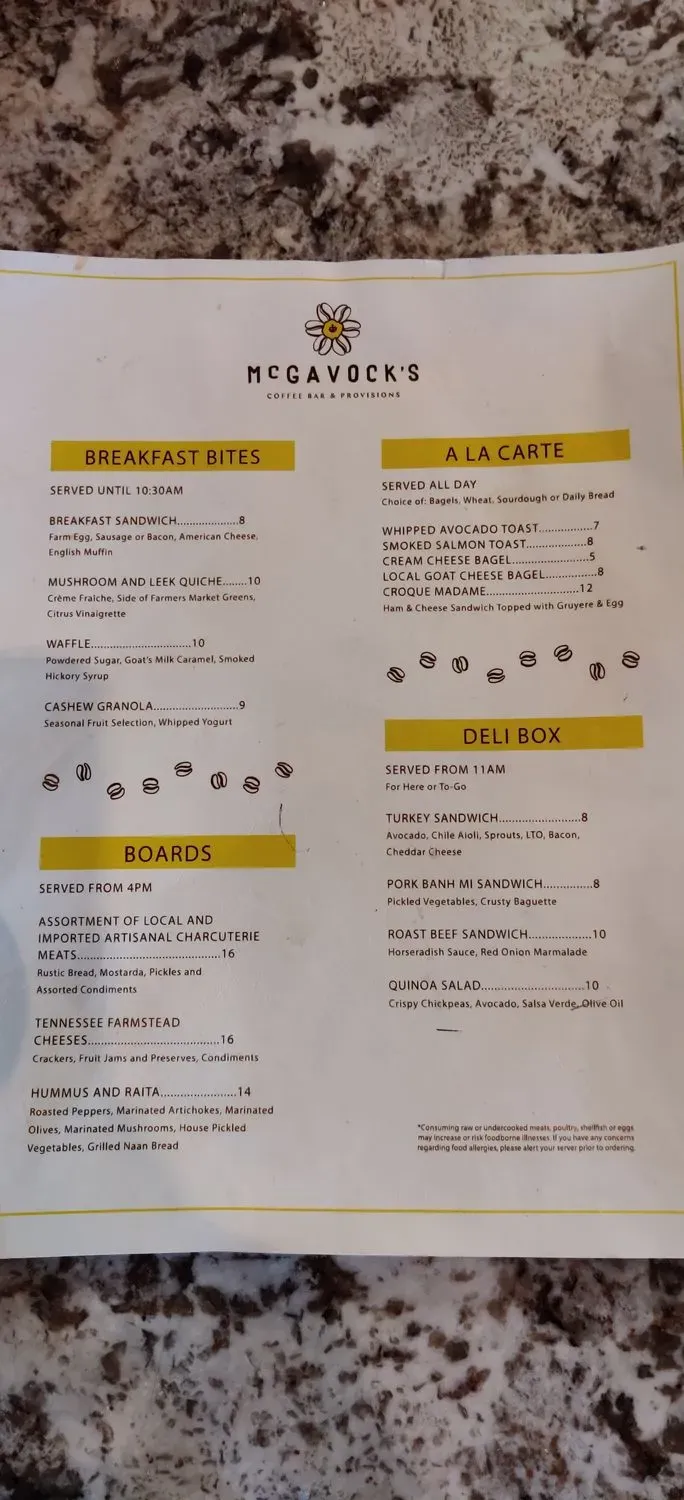 Menu 5