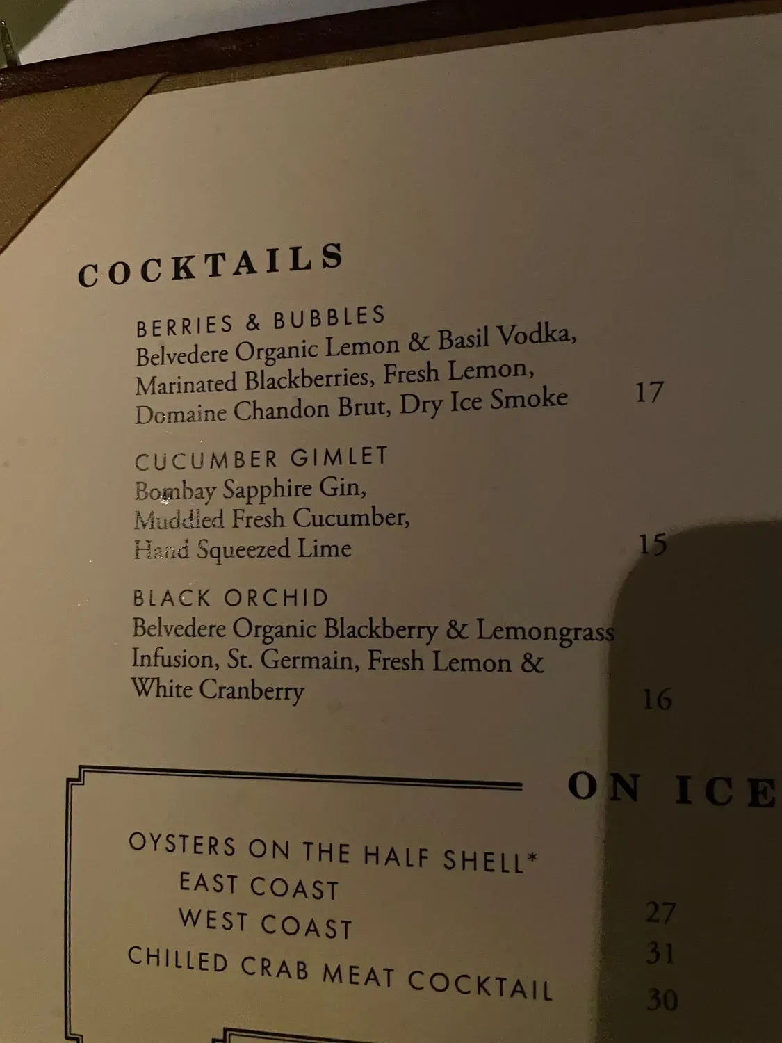 Menu 5