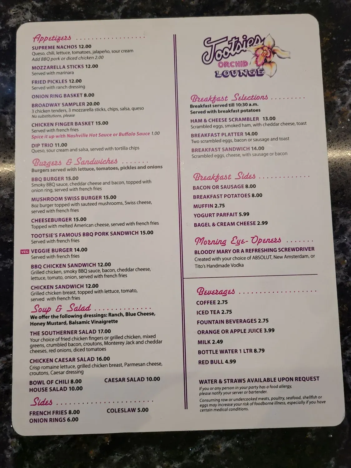 Menu 2