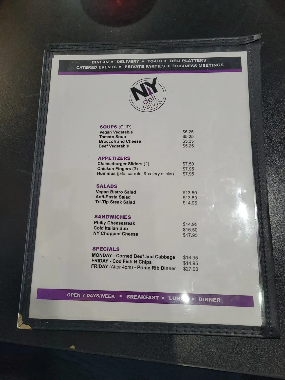 Menu 3