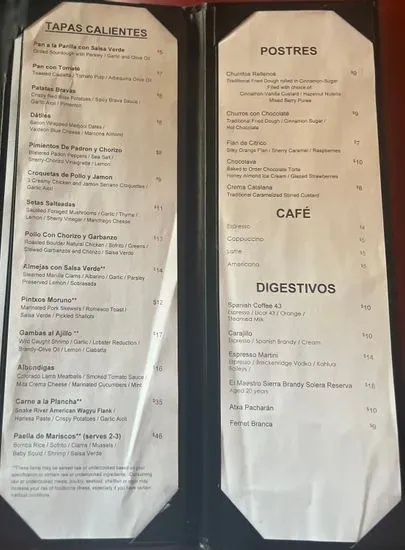 Menu 1