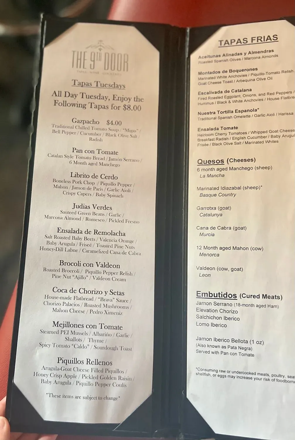 Menu 2