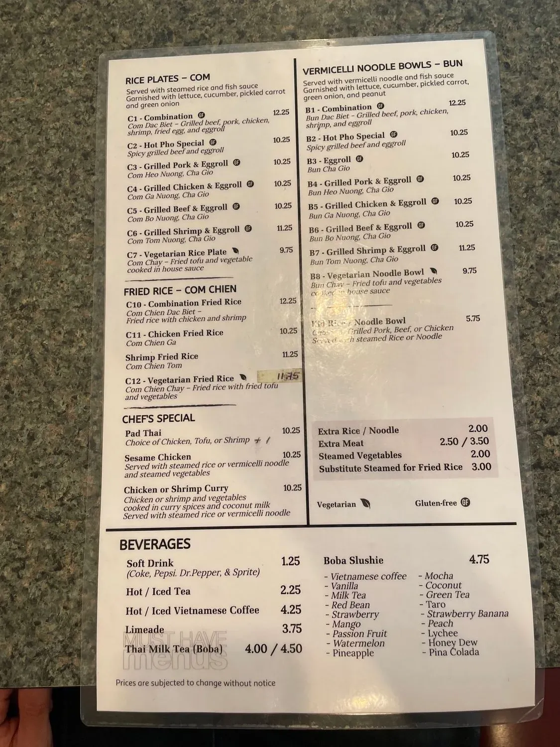 Menu 5