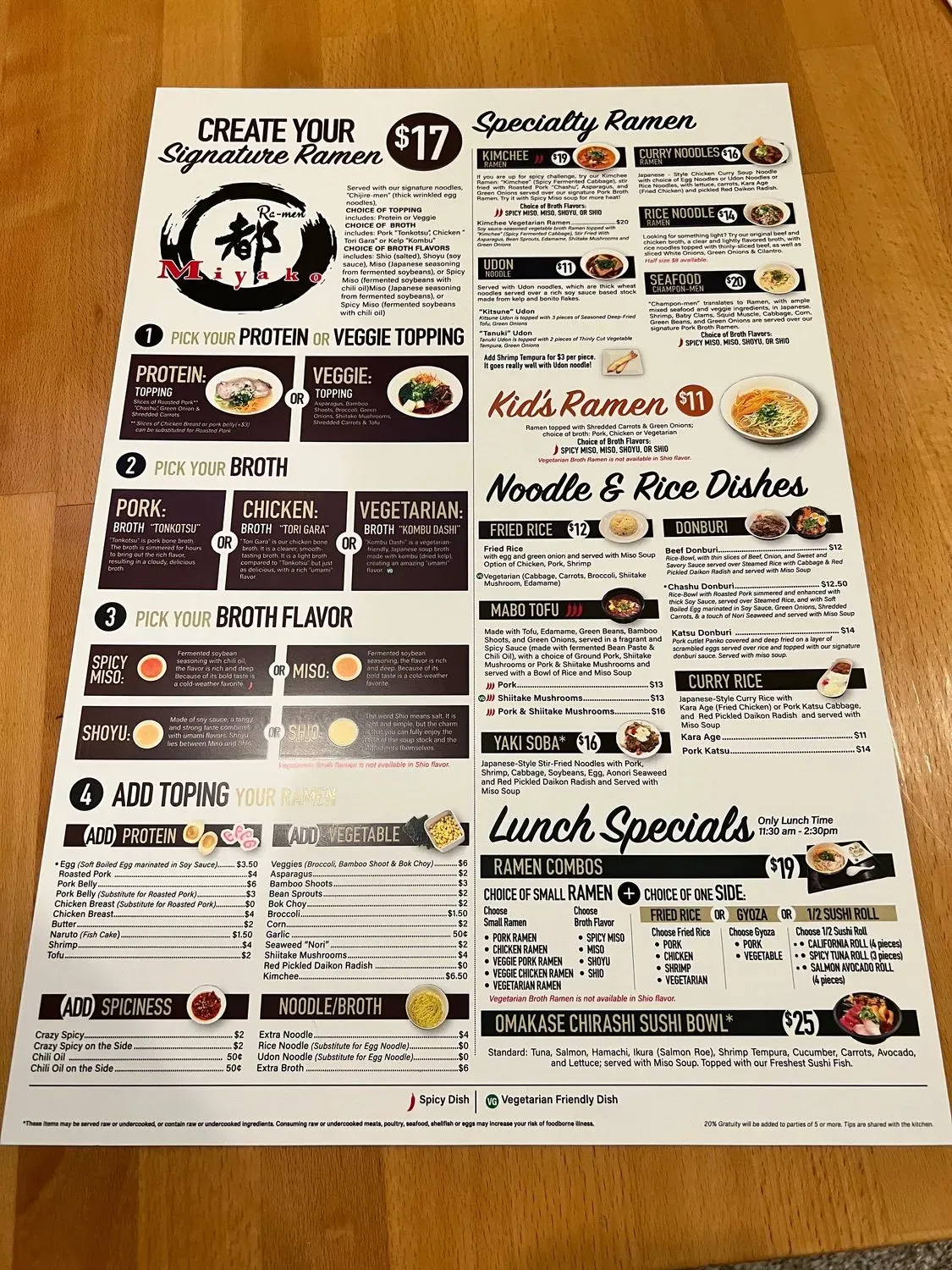 Menu 1