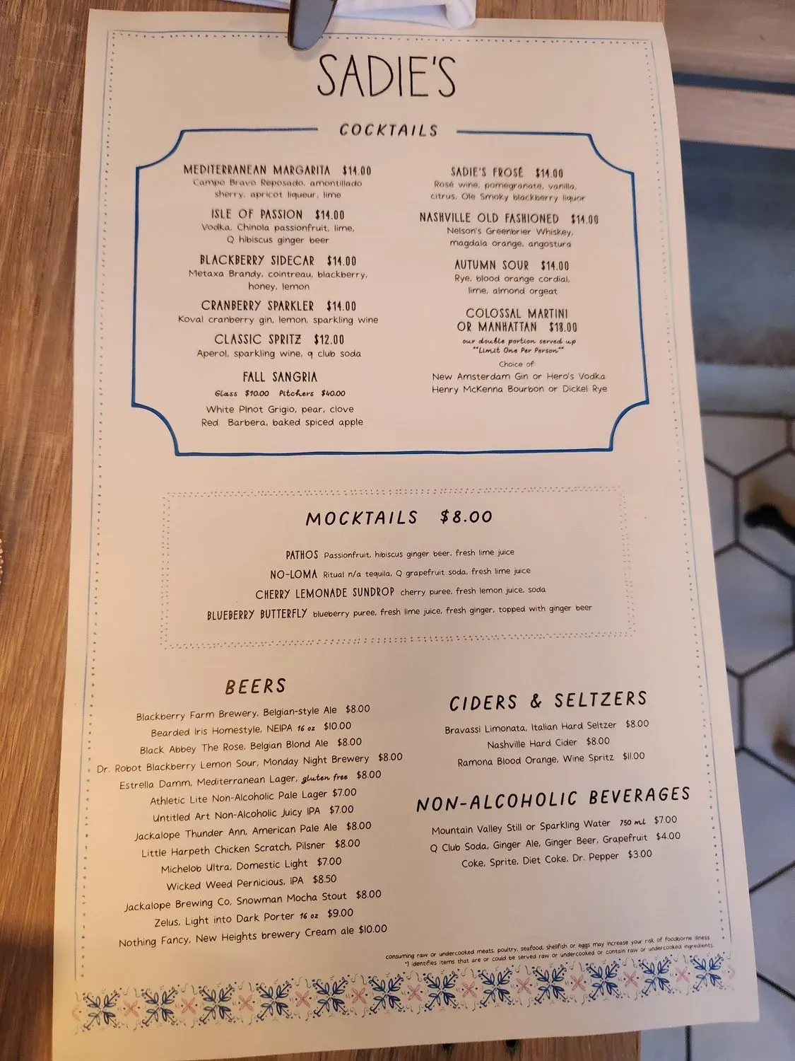 Menu 4