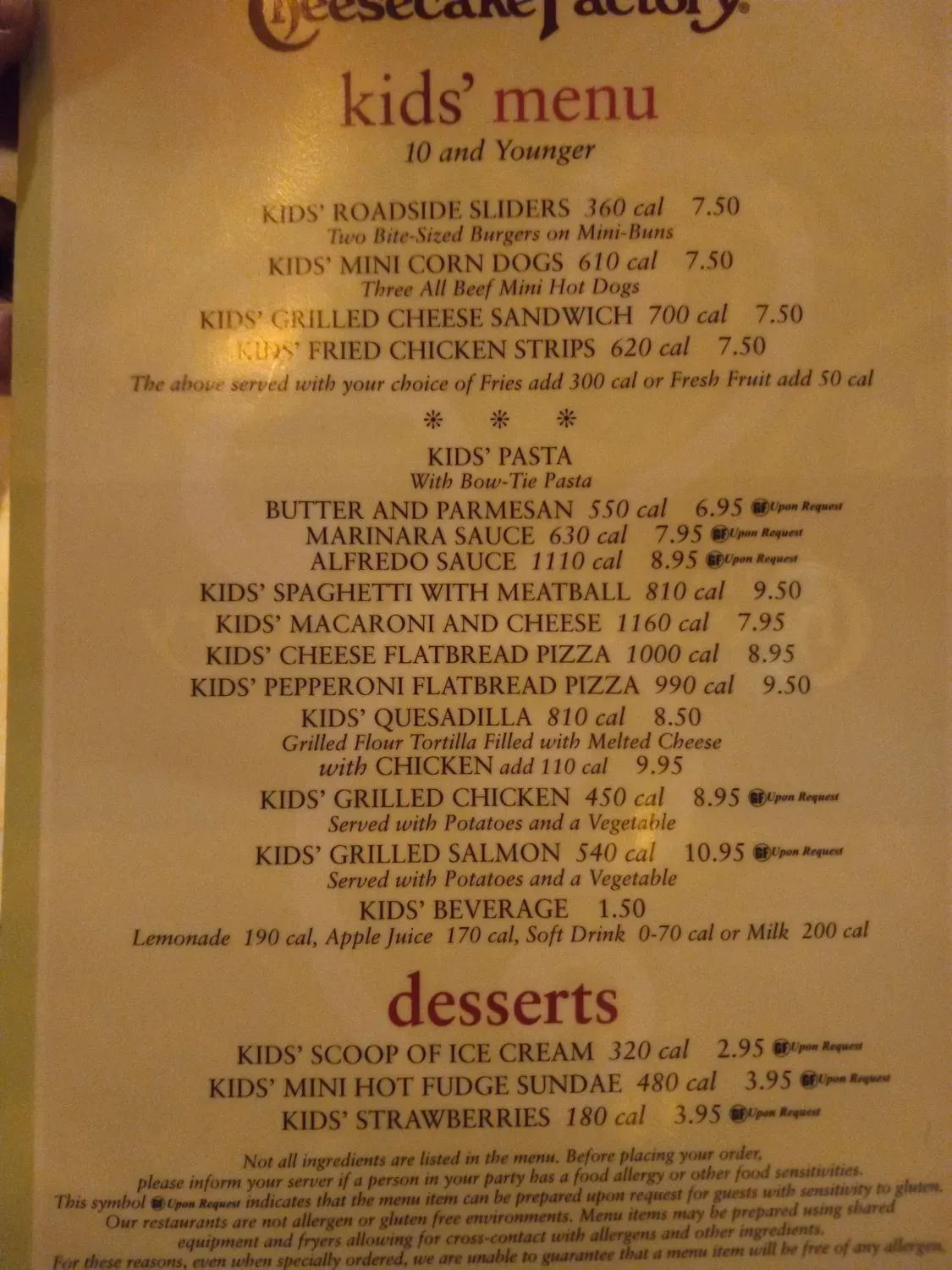 Menu 5