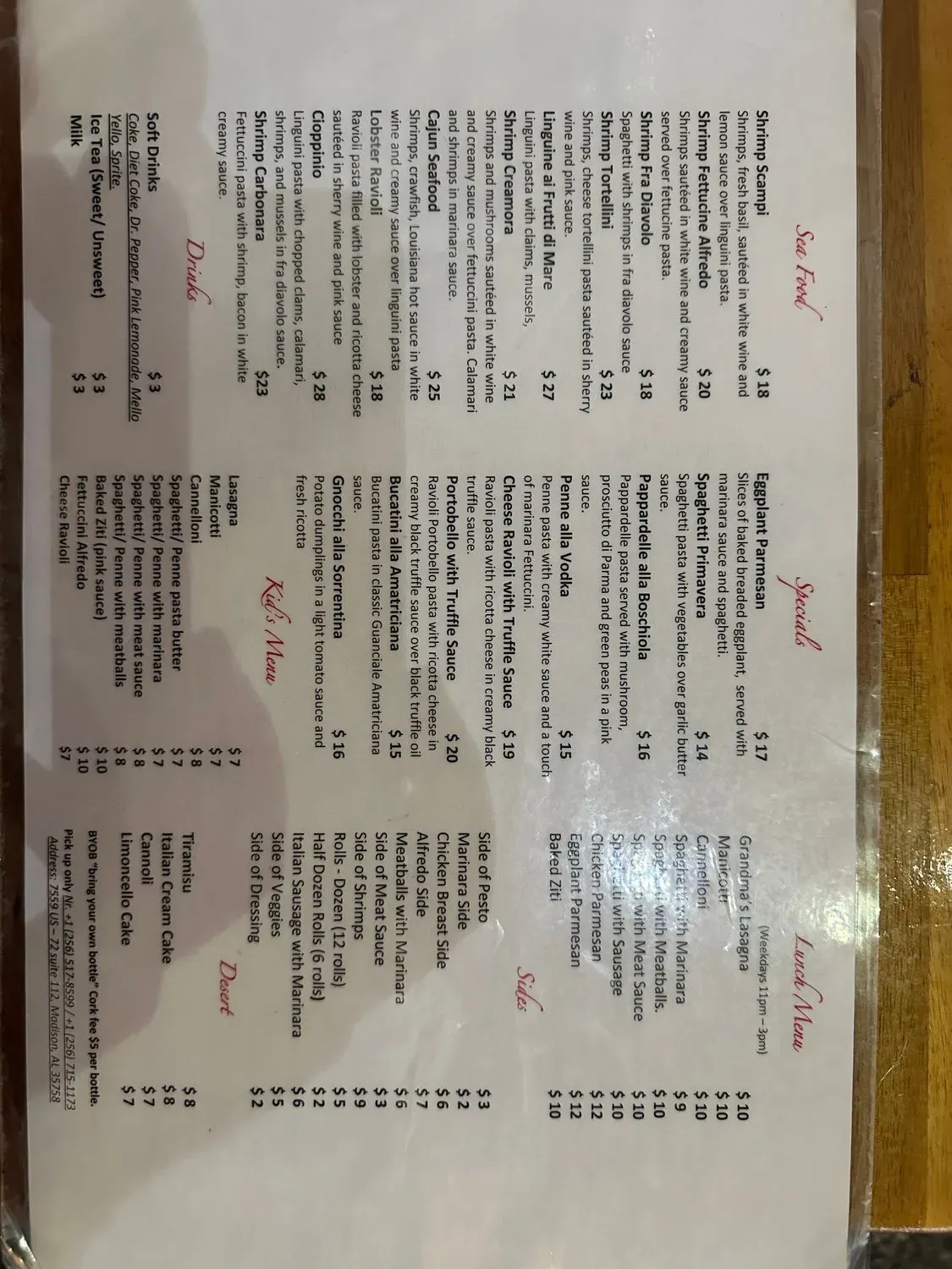 Menu 2