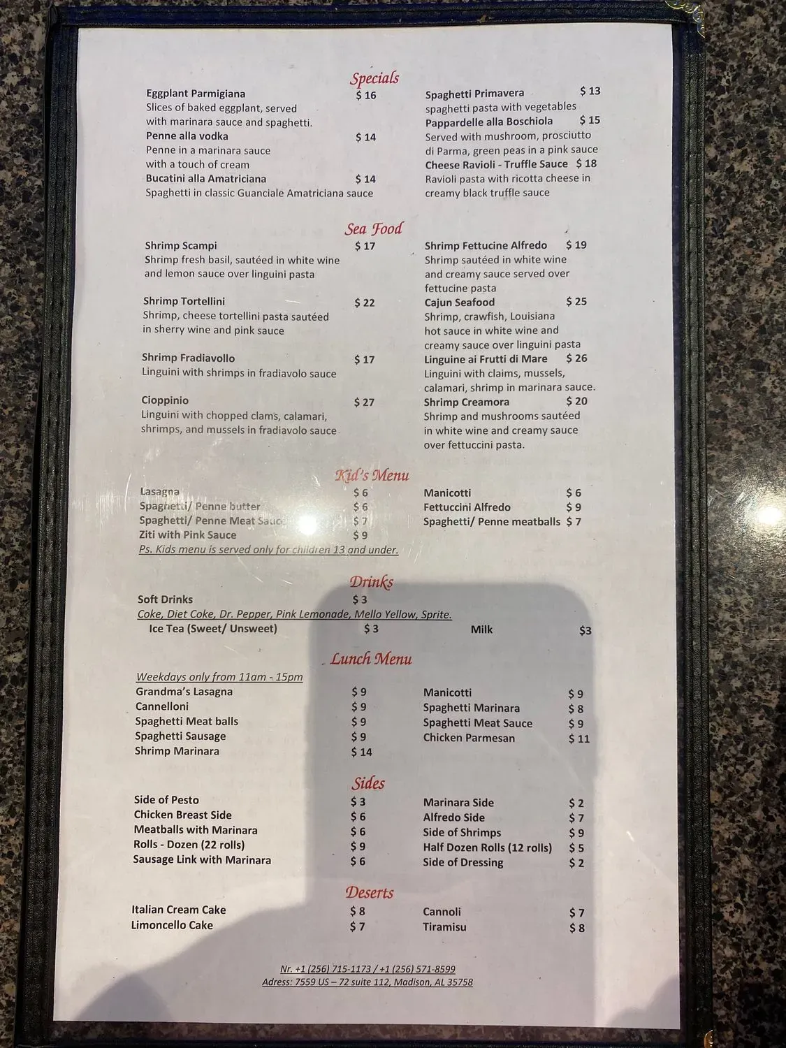 Menu 6