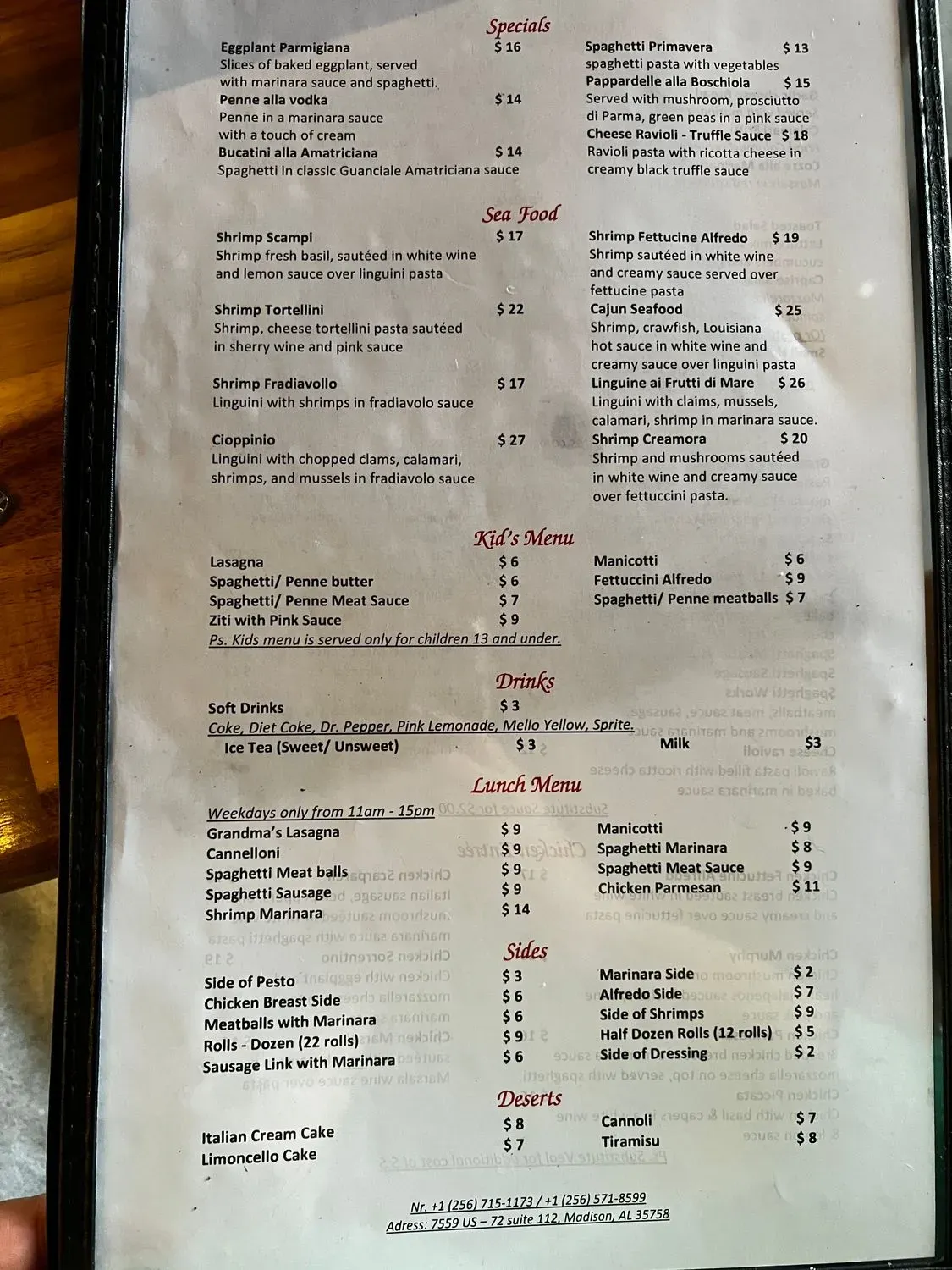 Menu 3