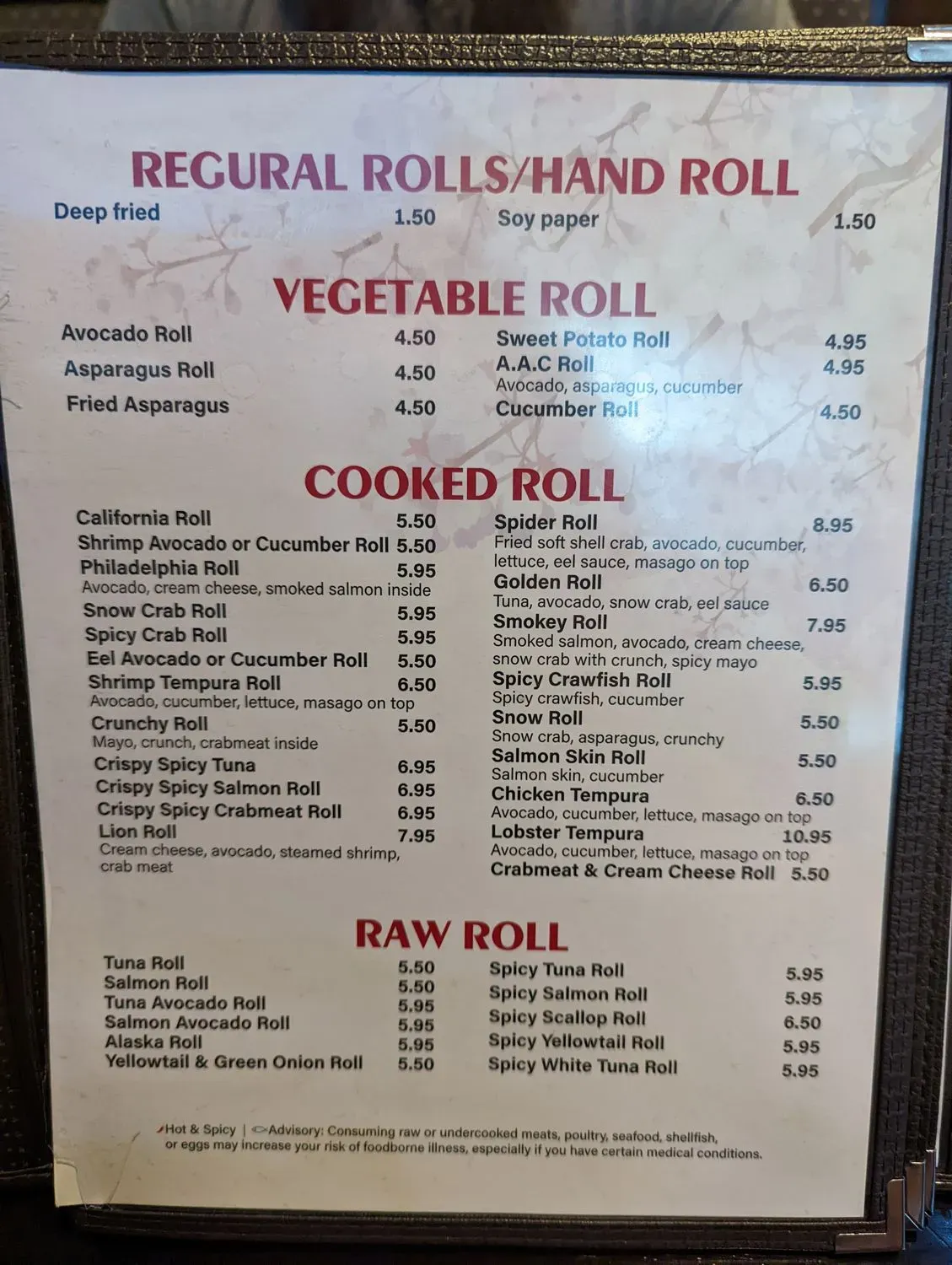 Menu 6