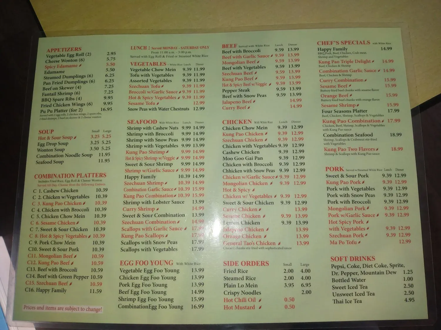 Menu 2