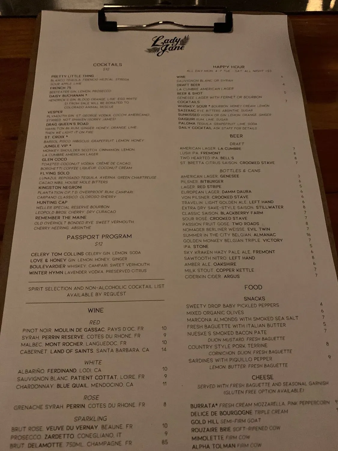 Menu 2