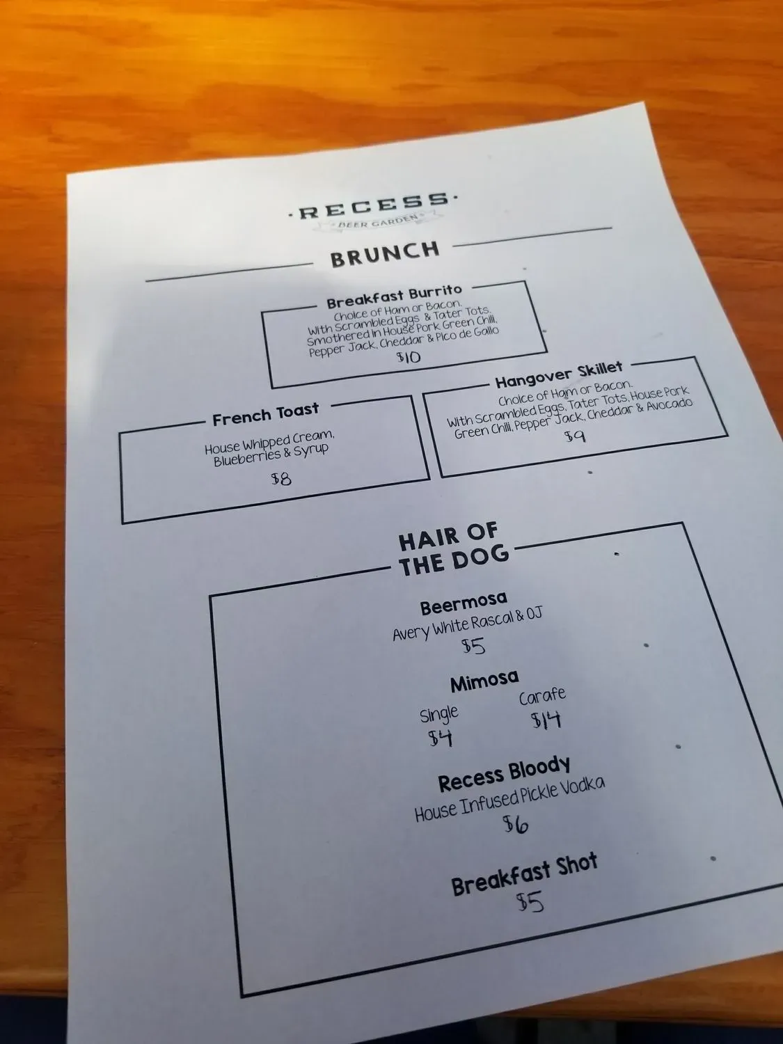 Menu 5