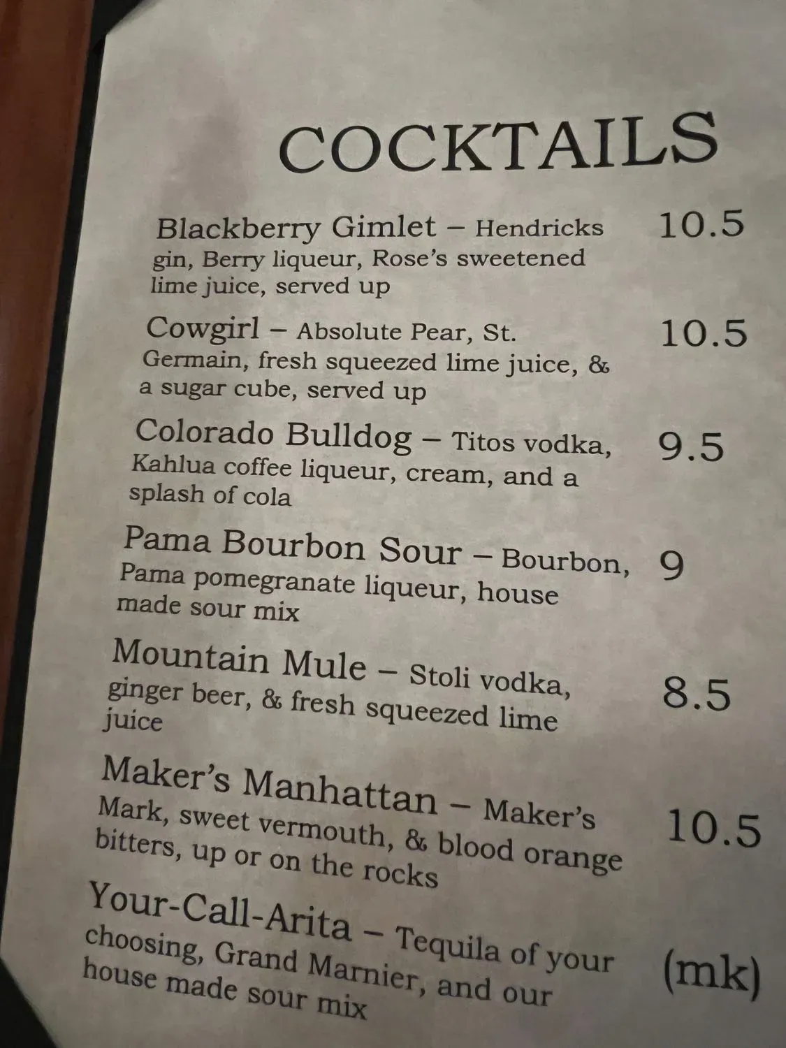 Menu 6