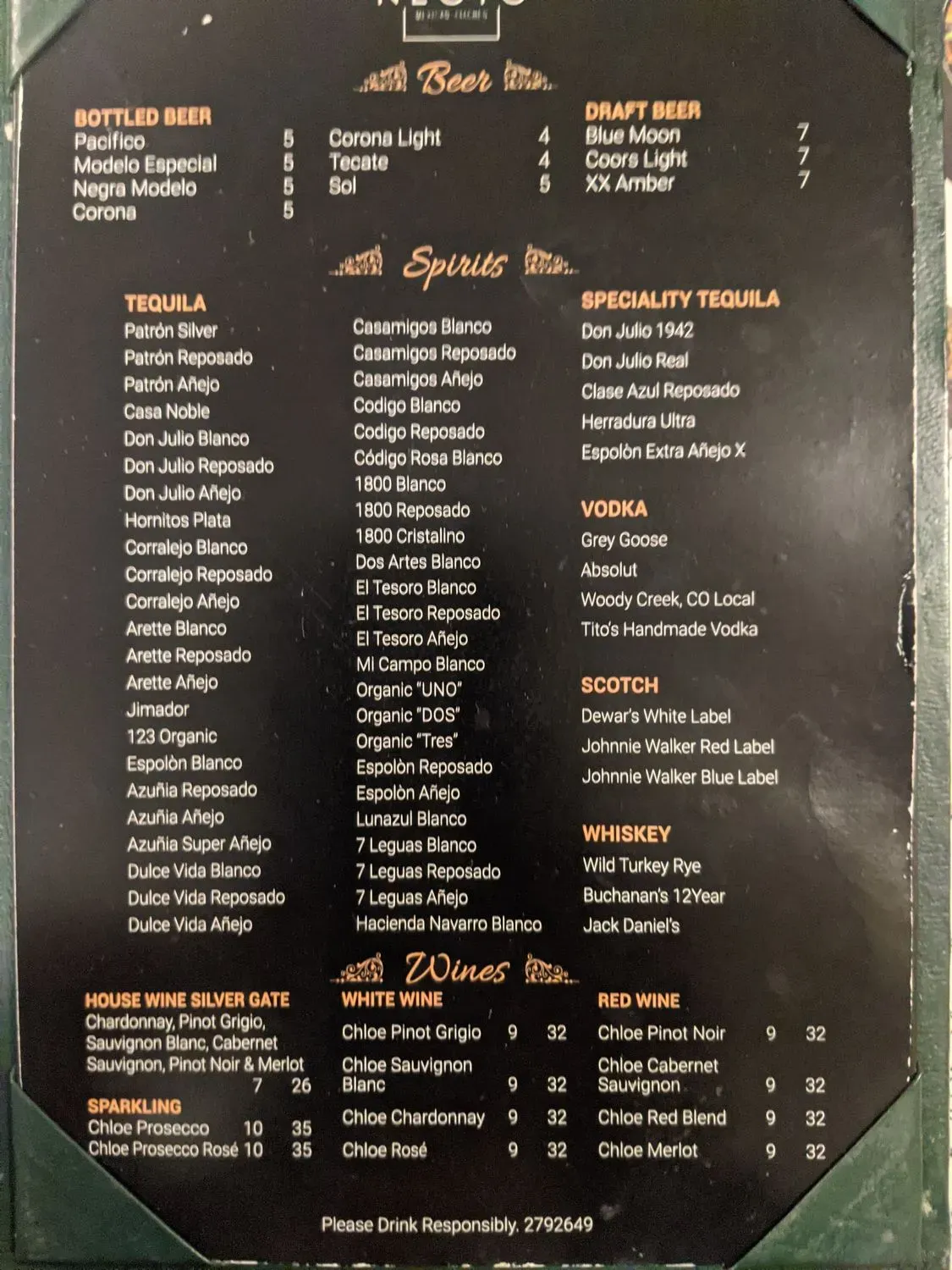 Menu 4