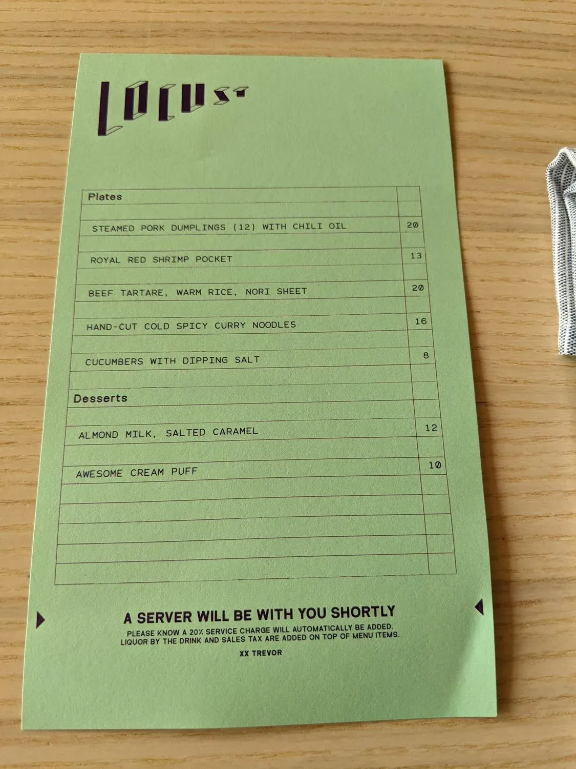 Menu 4