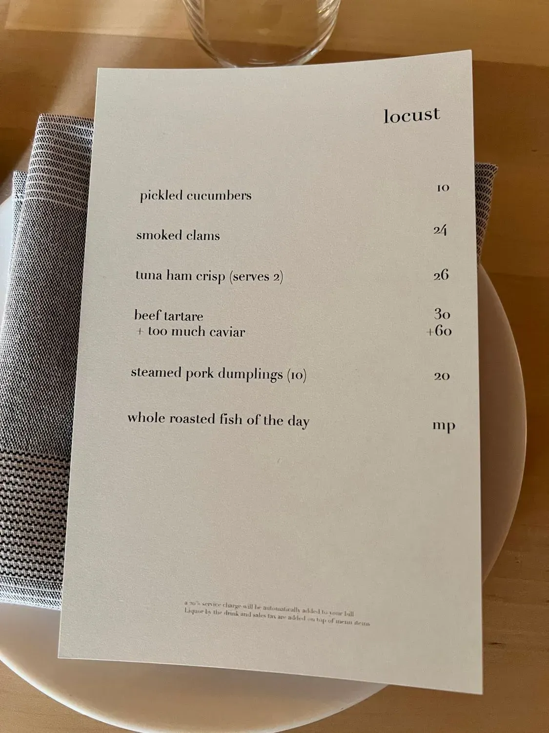 Menu 5